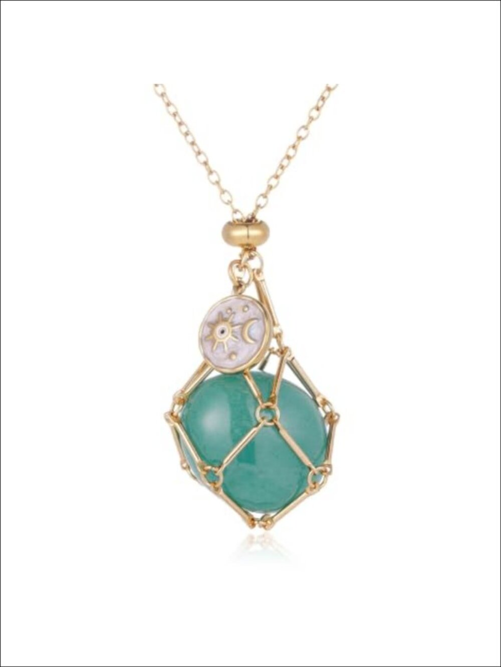 Sun Moon Celestial Crystal Necklace